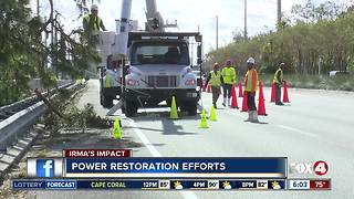 Huge power restoration efforts under way in Southwest Florida