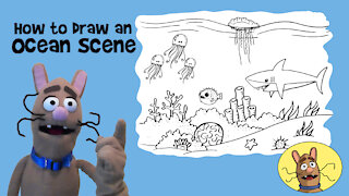 How to Draw an Ocean Scene