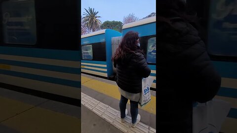 O trem em Buenos Aires Argentina