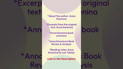 Book Review: Anna Karenina by Leo Tolstoy #shorts