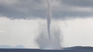Epic waterspout captured on camera in Greece