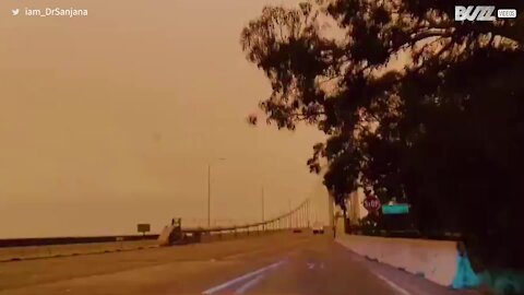 Les incendies en Californie changent la couleur du ciel