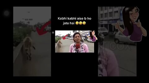 Funny video #funny #tiktokviral #fyp #hindi #news #newsreporter #cow #haha #tiktokviral #shorts
