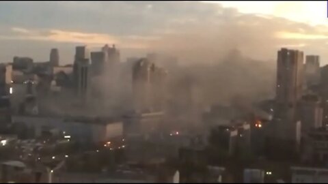 New powerful explosions reported in Kiev, smoke arose in the center of of the city (17.10.2022)