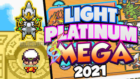Pokemon Mega Light Platinum 2021 - Great GBA Hack ROM has harder puzzle, Mega Evolution & 2 region