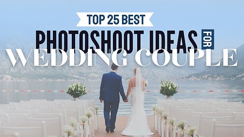 Love photography? These are the best wedding couple photoshoot ideas! | With 8D Background Music