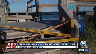 Beaches still closed because of Red Tide in Indian River County