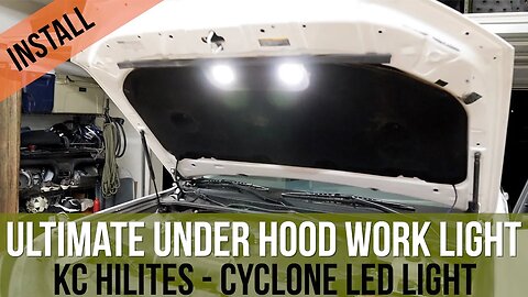 Ultimate Under Hood Work Light on 5th Gen Toyota 4Runner - KC HiLites Cyclone LED Light