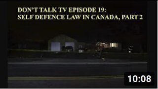 Don't Talk TV Episode 19: Self Defence Part 2