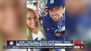 Family of couple killed in crash before wedding files lawsuit