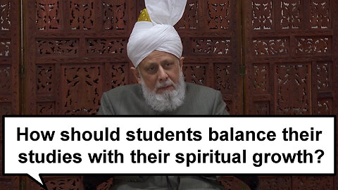 How should students balance their studies with their spiritual growth?