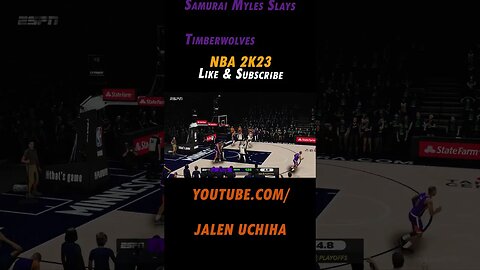 Samurai Myles Turner Slays Timberwolves #2023 #nba #2k23 #myles turner #jalen uchiha #shorts