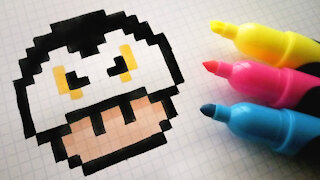 how to Draw Vampire Mushroom - Hello Pixel Art by Garbi KW