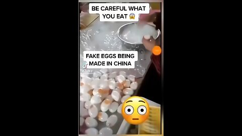 Fake Eggs Being Made in China?