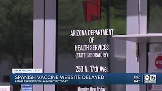 Lack of Spanish-language website hindering Arizona vaccine signups