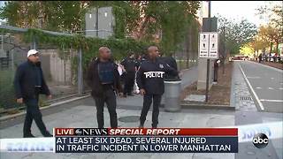 Multiple people dead after car strikes pedestrians on bike path in lower Manhattan