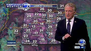 Gusty winds for Denver, snowy in the mountains