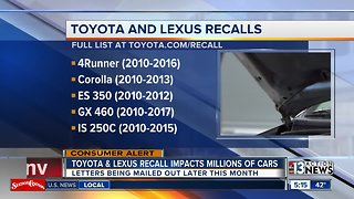 Toyota and Lexus latest recall