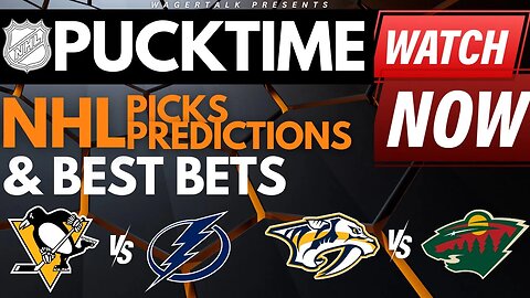 NHL Predictions, Picks & Odds | Penguins vs Lightning | Wild vs Predators | PuckTime Nov 30