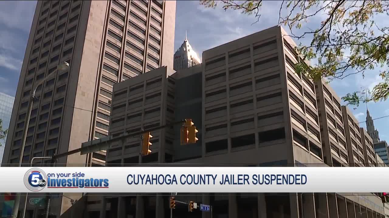 Another Cuyahoga County jailer suspended for allegedly punching, kicking inmate