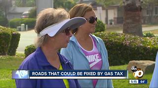 San Diego approves roads that could be fixed by gas tax