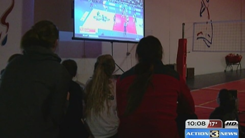 Fans gather to watch Nebraska Volleyball