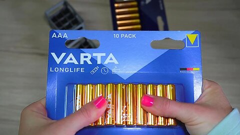 ASMR Varta Batteries Opening, no talking