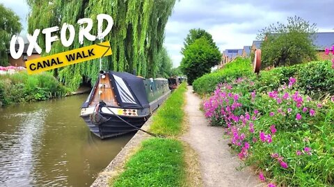 OXFORD Canalside Walk And Church Tour || Narrowboats, English Countryside