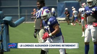 Buffalo Bills linebacker Lorenzo Alexander announces he's retiring after 13 seasons
