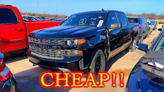 Copart Walk Around 2-4-21 + Cheap 2019 Silverado!!