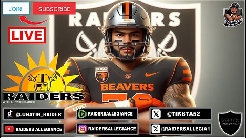 #RAIDERS SUNRISE LIVE W/ LUNATIK RAIDER:THE CASE FOR #TALIESEFUAGA #rn4l #raidernation #2024NFLdraft