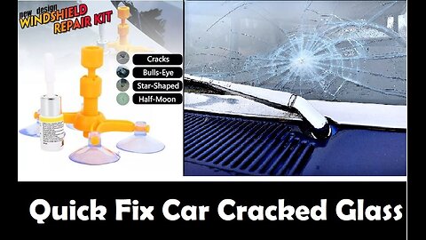 Windshield Repair Kit Quick Fix Car Cracked Glass Windscreen Resin Sealer DIY