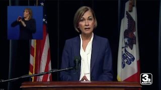 Iowa Gov. Kim Reynolds announces mask mandate