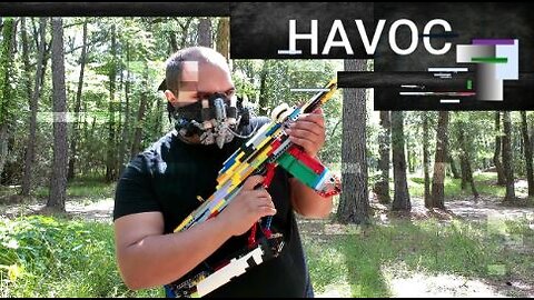 havoc LEGO working machine gun