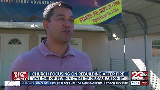 Church focusing on rebuilding after fire