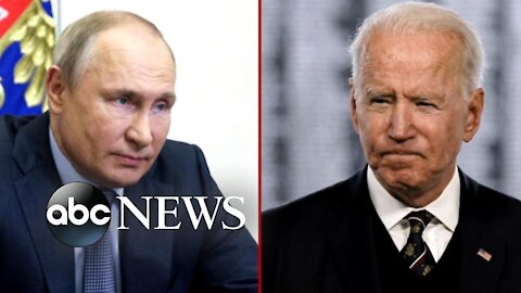 Biden meets virtually with Putin as tensions rise on Ukraine border