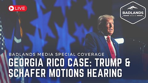 Georgia RICO Case: Trump & Schafer Motions Hearing