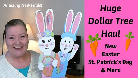 Huge Dollar Tree Haul New Easter, Spring, St. Patrick's Day, Craft Supplies, Home Decor & More!