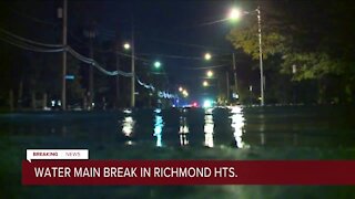 Water main break in Richmond Heights leaves surrounding areas without water