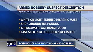 Officers investigating reported armed robbery late Saturday night