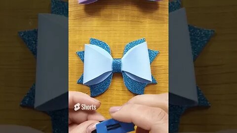 Fashion DIY - How to Make Glitter Hair Bow for Everyday Wear #shorts