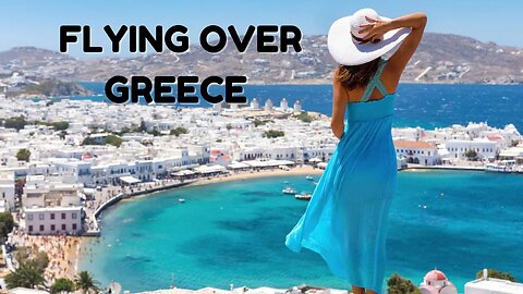 Experience the beauty of Greece's coastline while flying over it in a relaxing setting! #greece
