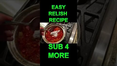 EASY Sweet Pepper & Onion Relish