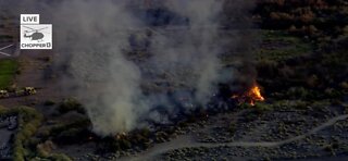 Fire at Clark County Wetlands Park