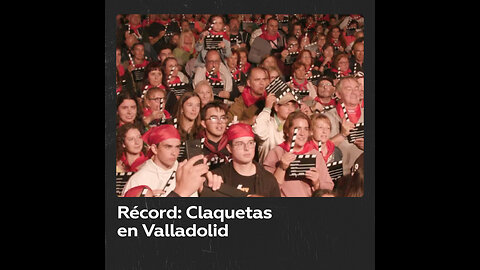 Valladolid bate el récord Guinness de claquetas golpeadas a la vez