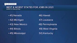 Recent survey ranks Nevada towards bottom of list for jobs