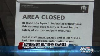 The government shut down's impact on Saguaro National Park