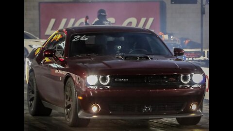 2018 Challenger Scat Pack Shaker. Drag Racing with street tires.