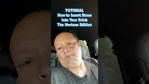 TUTORIAL - How to Insert Straw Into Your Drink : @TimHortons Edition