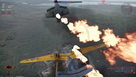 War Thunder - If you can't shoot down the enemy bomber... RAM IT! AGAIN AND AGAIN! 3X
